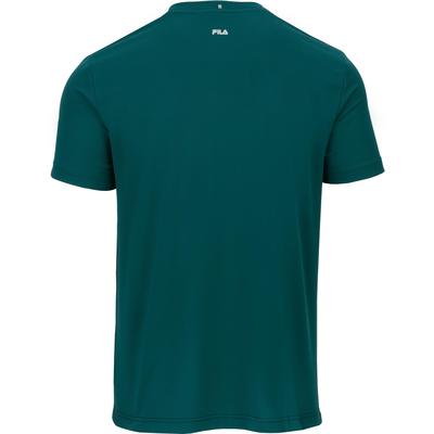 Fila Mens Mauri Short Sleeved T-Shirt - Green/Fila Navy