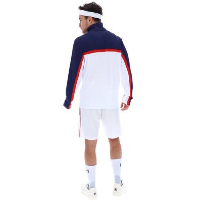 Fila Mens Solar Zip Track Top - White/Peacoat - main image