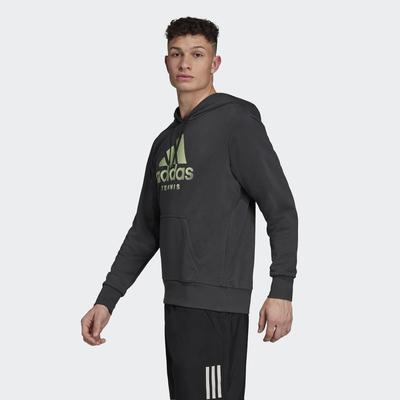 Adidas Mens Tennis Hoodie - Carbon - main image