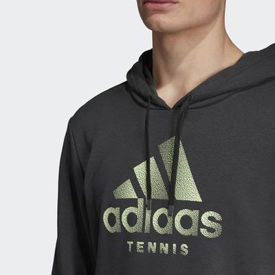 Adidas Mens Tennis Hoodie - Carbon - main image
