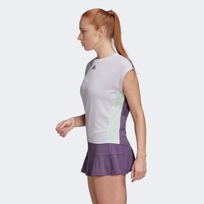 Adidas Womens Heat Ready Tee - Purple Tint - main image