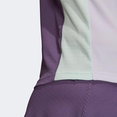 Adidas Womens Heat Ready Tee - Purple Tint