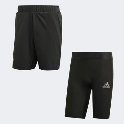 Adidas Mens Heat 2in1 Shorts - Legend Earth - main image