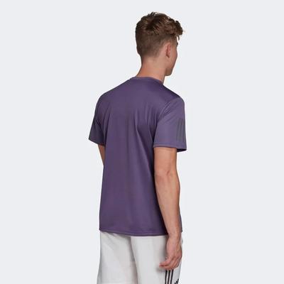 Adidas Mens 3-Stripes Club Tee - Purple - main image