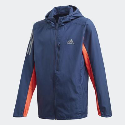 Adidas Boys Own The Run Jacket - Royal Blue/Red - Tennisnuts.com