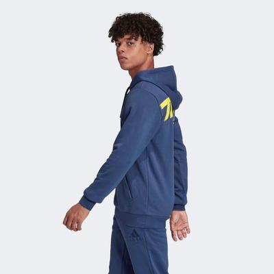 Adidas Mens Graphic Hoodie - Tech Indigo - main image