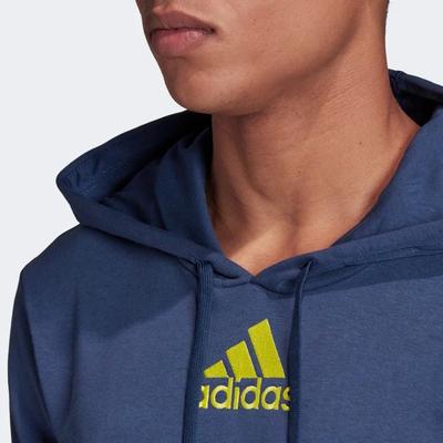 Adidas Mens Graphic Hoodie - Tech Indigo - main image