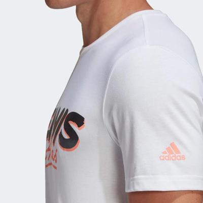 Adidas Mens Script Graphic Tee - White - main image
