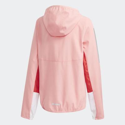 Adidas Girls Own The Run Jacket - Haze Coral - main image