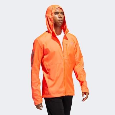 Adidas Mens Own The Run Jacket - Solar Red - main image