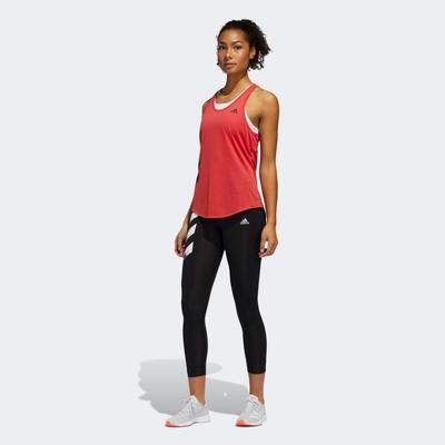 Adidas Womens Own The Run 3-Stripe Leggings - Black - main image