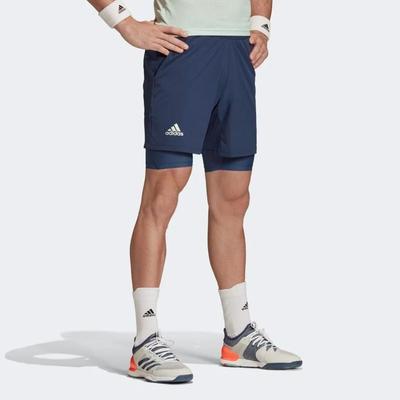 Adidas Mens Heat 2in1 Short - Tech Indigo