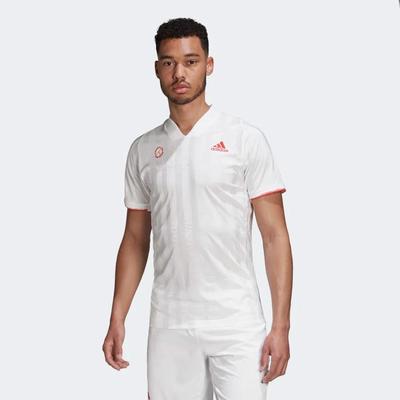 Adidas Mens Freelift Tennis T-Shirt Engineered - White - main image