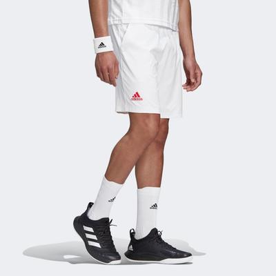 Adidas Mens Ergo Tennis Shorts Engineered - White