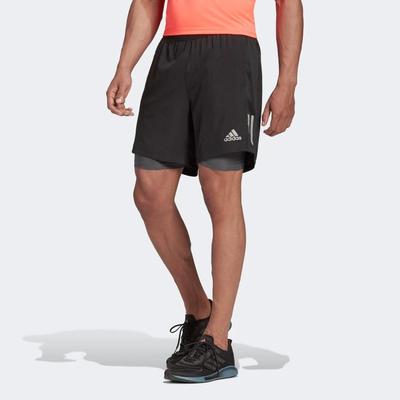 Adidas Mens Own The Run Shorts - Black - main image