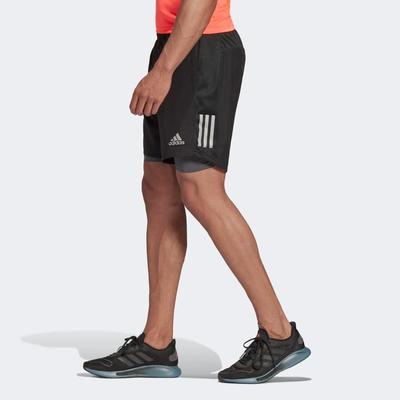 Adidas Mens Own The Run Shorts - Black - main image