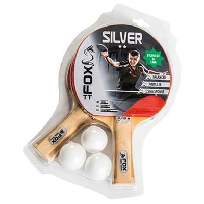 Fox Silver 2 Player Table Tennis Bat Set