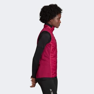 Adidas Womens Helionic Down Vest - Power Berry