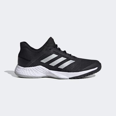 Adidas Mens Adizero Club Tennis Shoes - Black/Silver - main image