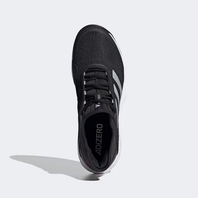 Adidas Mens Adizero Club Tennis Shoes - Black/Silver - main image