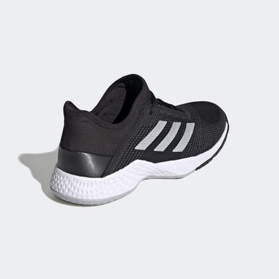 Adidas Mens Adizero Club Tennis Shoes - Black/Silver - main image