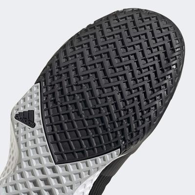 Adidas Mens Adizero Club Tennis Shoes - Black/Silver - main image