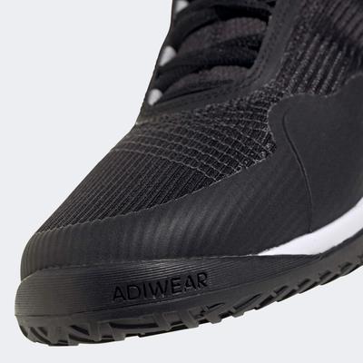 Adidas Mens Adizero Club Tennis Shoes - Black/Silver - main image