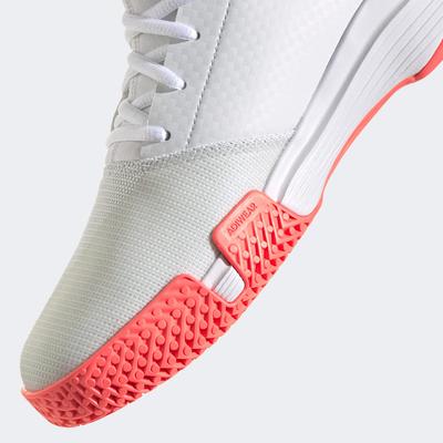 Adidas Womens GameCourt Tennis Shoes - White/Silver/Pink - main image