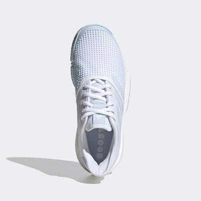 Adidas Womens SoleCourt Tennis Shoes - Cloud White/Sky Tint - main image