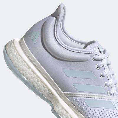 Adidas Womens SoleCourt Tennis Shoes - Cloud White/Sky Tint - main image