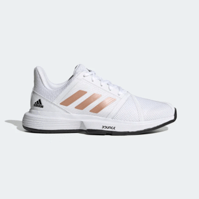 Adidas Womens CourtJam Bounce Tennis Shoes - Cloud White - main image