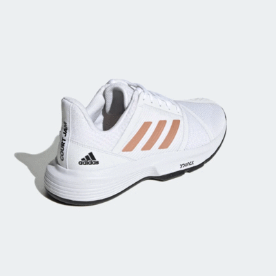 Adidas Womens CourtJam Bounce Tennis Shoes - Cloud White - main image