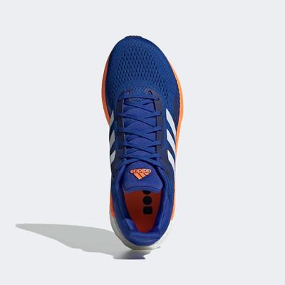Adidas Mens Solar Glide 3 Running Shoes - Royal Blue/Signal Orange - main image