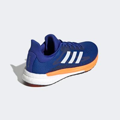 Adidas Mens Solar Glide 3 Running Shoes - Royal Blue/Signal Orange - main image