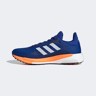 Adidas Mens Solar Glide 3 Running Shoes - Royal Blue/Signal Orange - main image