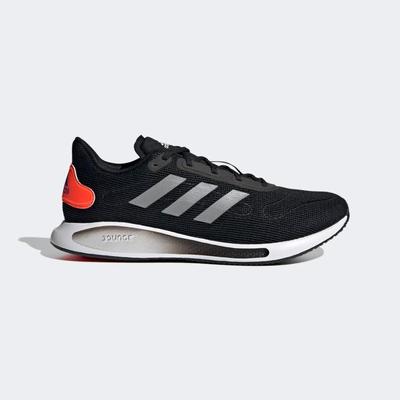Adidas Mens Galaxar Running Shoes - Core Black/Solar Red - main image