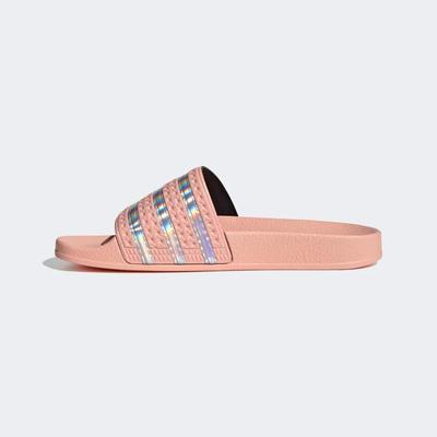 Adidas Womens Adilette Sliders - Haze Coral - main image