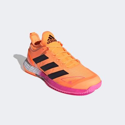 Adidas Mens Adizero Ubersonic 4 Tennis Shoes - Screaming Orange ...