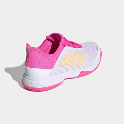 Adidas Kids Adizero Club Tennis Shoes - White/Pink - main image