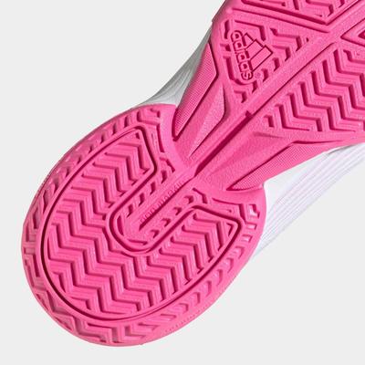 Adidas Kids Adizero Club Tennis Shoes - White/Pink - main image