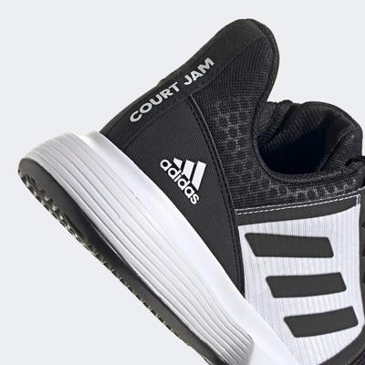 Adidas Mens CourtJam Bounce Clay Tennis Shoes - Black/White - main image