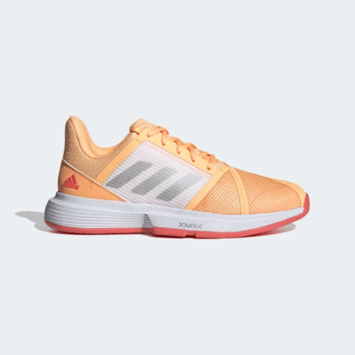 Adidas Womens CourtJam Bounce Tennis Shoes - Acid Orange - main image