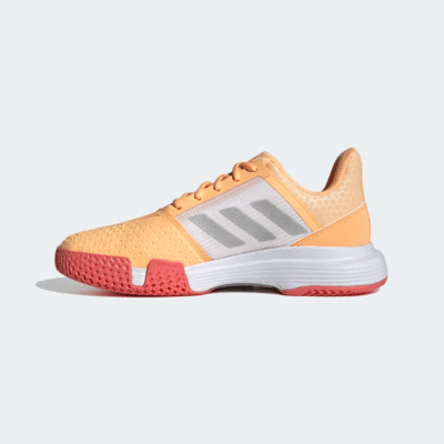 Adidas Womens CourtJam Bounce Tennis Shoes - Acid Orange - main image