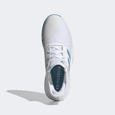 Adidas Mens GameCourt Tennis Shoes - White/Hazy Blue - main image