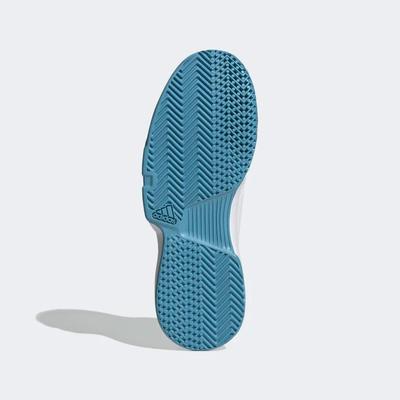Adidas Mens GameCourt Tennis Shoes - White/Hazy Blue - main image