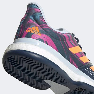 Adidas Mens SoleCourt Tennis Shoes - Halo Blue/Pink/Orange - main image