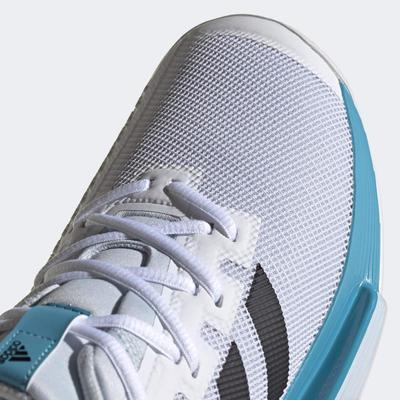 Adidas Mens SoleMatch Bounce Tennis Shoes - White/Halo Blue - main image