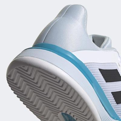 Adidas Mens SoleMatch Bounce Tennis Shoes - White/Halo Blue - main image