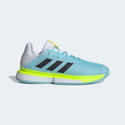 Adidas Mens SoleMatch Bounce Tennis Shoes - Hazy Blue - main image