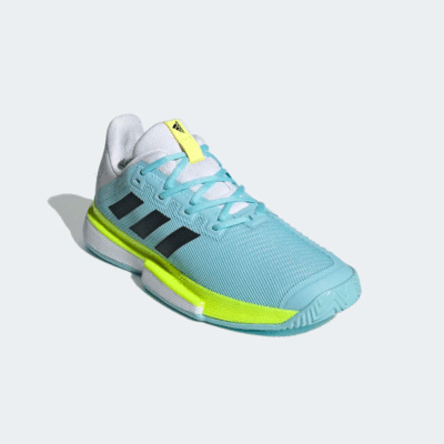 Adidas Mens SoleMatch Bounce Tennis Shoes - Hazy Blue - main image